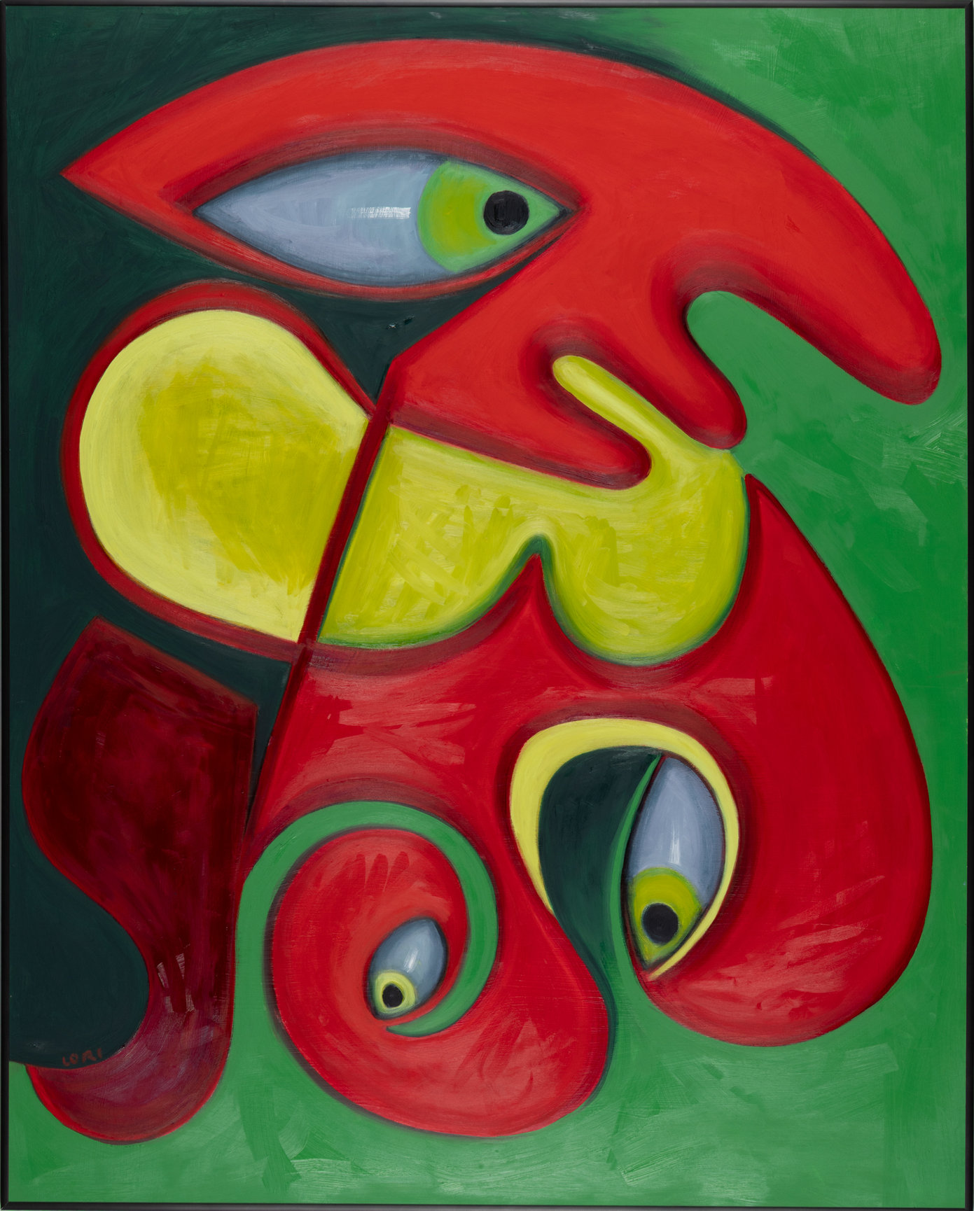 CONTRASTING COLORS, RED/GREEN